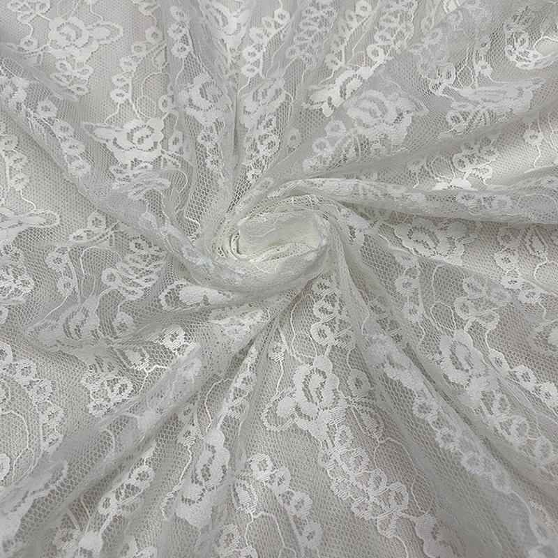 Lace Fabric Scallop Edge Dress Nylon for Women's Wear Wholesale Suppli 6